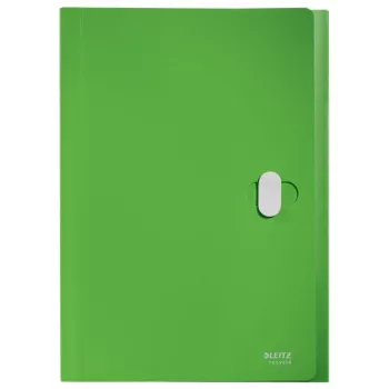 Leitz Recycle Erweiterbare Konzertina-Mappe, herkömmlicher Aktenordner, A4, Polypropylen (PP), Grün, Querformat, 250 Blatt