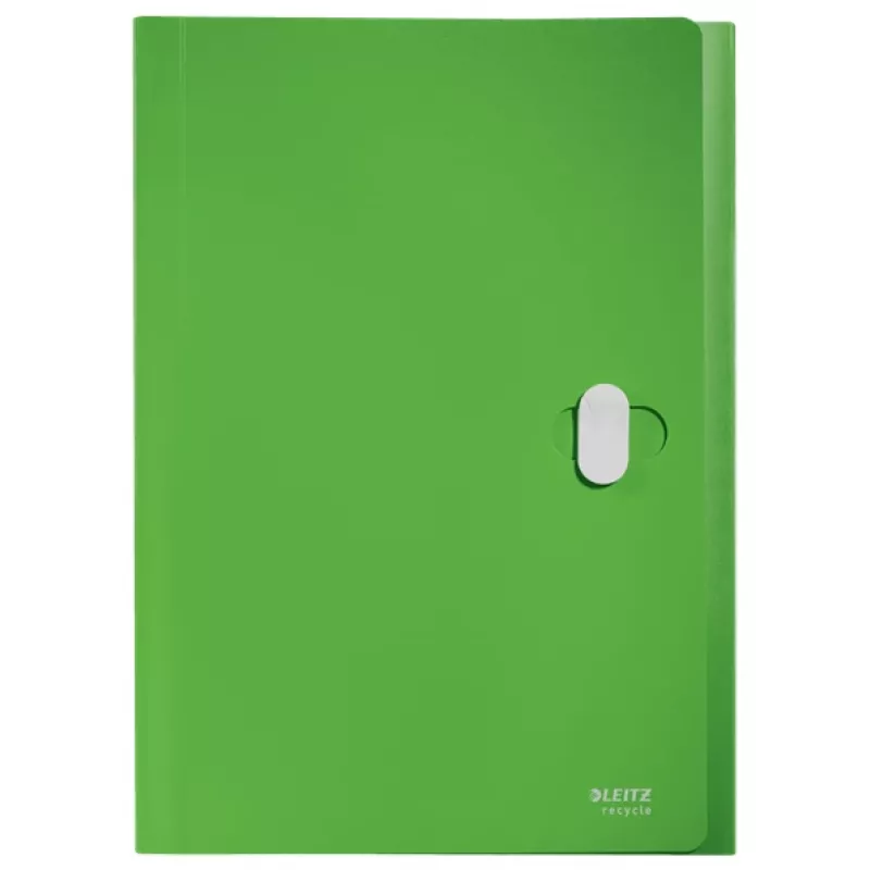 Leitz Recycle Erweiterbare Konzertina-Mappe, herkömmlicher Aktenordner, A4, Polypropylen (PP), Grün, Querformat, 250 Blatt