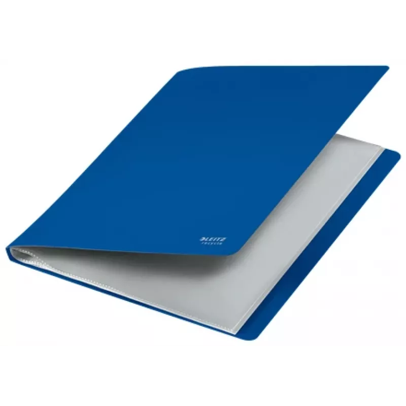 Leitz Recycle Displaybuch, Blau, Polypropylen (PP), 40 Fächer, 80 Blatt, Querformat/Hochformat, A4