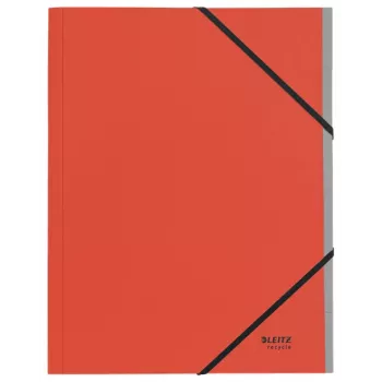 Leitz Recycle Karton-Trennbuch, Unterschriftenmappe, A4, Karton, Rot, 430 g/m², Gummizug
