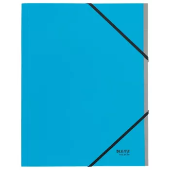 Leitz Recycle Karton-Trennbuch, Unterschriftenmappe, A4, Karton, Blau, 430 g/m², Gummiband