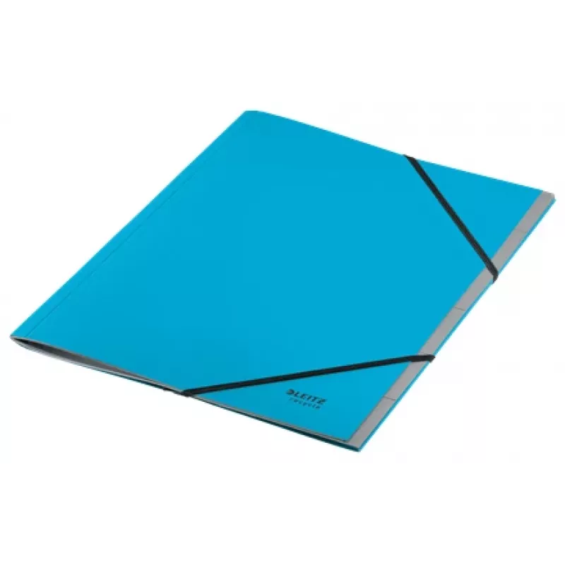 Leitz Recycle Karton-Trennbuch, Unterschriftenmappe, A4, Karton, Blau, 430 g/m², Gummiband