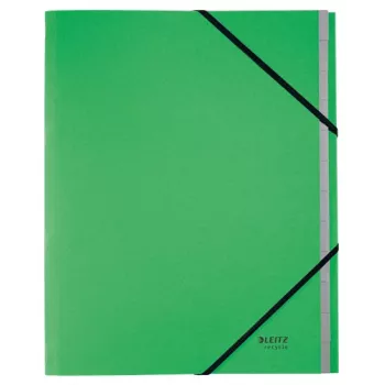 Leitz Recycle Karton-Registerbuch, konventioneller Aktenordner, A4, Karton, Grün, 430 g/m², Gummiband