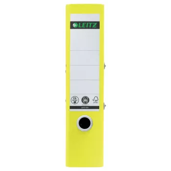 Leitz 180° Recycle-Hebelordner, A4, Rundring, Aufbewahrung, Karton, Gelb, Gelb