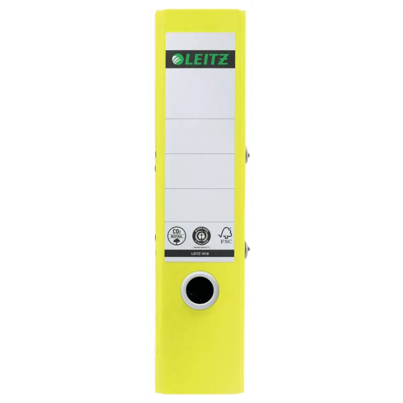 Leitz 180° Recycle-Hebelordner, A4, Rundring, Aufbewahrung, Karton, Gelb, Gelb