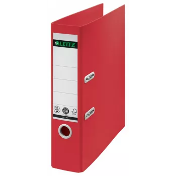 Leitz 180° Recycle Hebelordner, A4, Rundring, Aufbewahrung, Karton, Rot, Rot