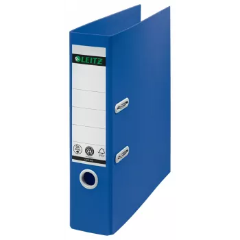 Leitz 180° Recycling-Hebelordner, A4, Rundring, Aufbewahrung, Karton, Blau, Blau