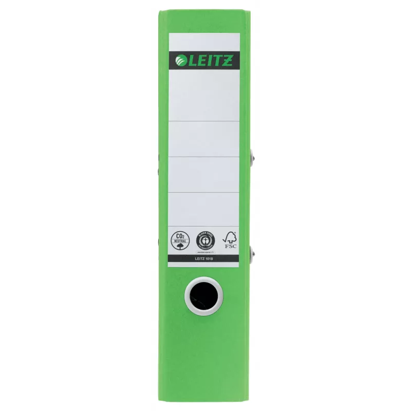 Leitz 180° Recycle Hebelordner, A4, Rundring, Aufbewahrung, Karton, Grün, Grün