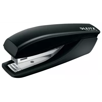 Leitz NeXXt Recycle Mini-Heftgerät, 10 Blatt, Schwarz, Standard-Clinch, P2, Kunststoff, 80 g/m²