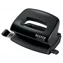 Leitz NeXXt Recycle Mini Locher, 10 Blatt, Schwarz, Kunststoff, 8 cm, 5,5 mm, A4