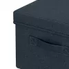 Leitz Stoff-Aufbewahrungsbox mit Deckel, medium, 2er-Packung, Aufbewahrungsbox, Blau, Rechteckig, Stoff, Monochrom, Stoff