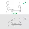 Leitz Ergo platzsparender Einzelmonitorarm, Klemme/Tischdurchführung, 9 kg, 43,2 cm (17 Zoll), 81,3 cm (32 Zoll), 100 x 100 mm, Grau