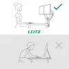 Leitz Ergo Space Saving Dual Monitor Arm, Clamp/Grommet, 18 kg, 43,2 cm (17 Zoll), 81.3 cm (32 Zoll), 100 x 100 mm, Grau