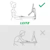 Leitz Ergo Space Saving Dual Monitor & Laptop Arm, Clamp/Grommet, 9 kg, 33 cm (13 Zoll), 81,3 cm (32 Zoll), 100 x 100 mm, Grau