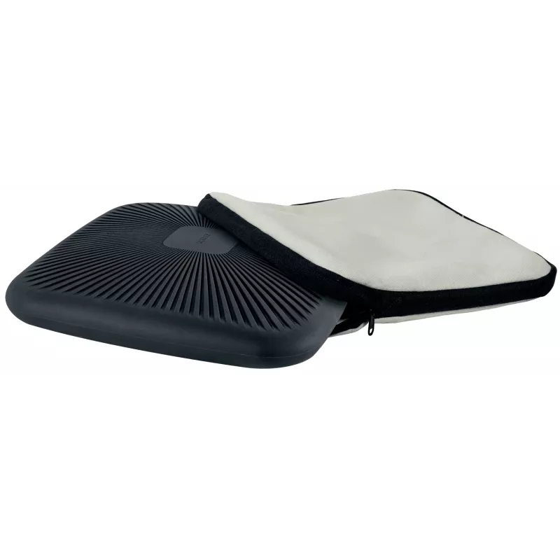 Leitz Ergo Active Wobble Cushion mit Stoffbezug, Sitzkissen, Universal, Grau, Quadratisch, 150 kg, Einfarbig