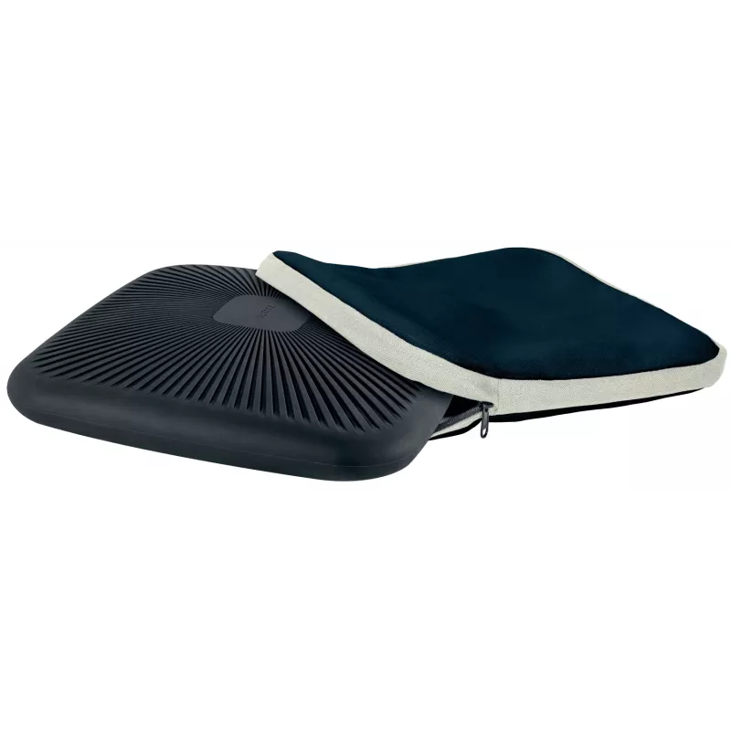 Leitz Ergo Active Wobble Cushion mit Stoffbezug, Sitzkissen, Luft, Stuhl, Dunkelgrau, Quadratisch, 150 kg