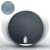 Leitz Ergo Active Sitzball mit Stoppfunktion 65 cm, Grau, Full-size, 150 kg, TÜV, 65 cm, 2,87 kg