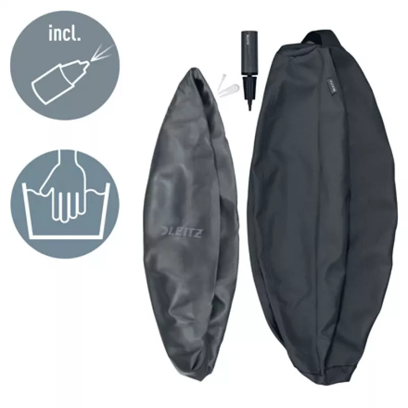 Leitz Ergo Active Sitzball mit Stoppfunktion 65 cm, Grau, Full-size, 150 kg, TÜV, 65 cm, 2,87 kg