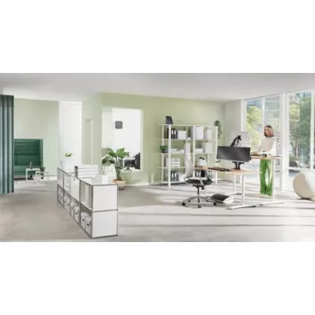 Leitz Ergo verstellbarer Monitorständer, freistehend, 68,6 cm (27 Zoll), höhenverstellbar, grau