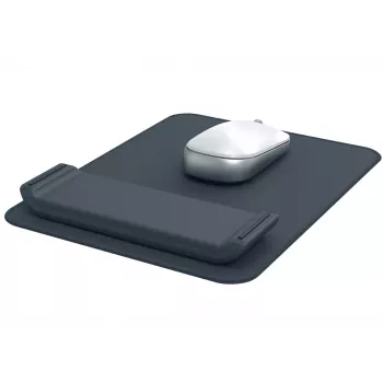 Leitz Ergo Mauspad mit verstellbarer Handgelenkauflage, Grau, 200 mm, 260 mm, 450 g, 1 Stück