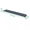 Leitz Ergo Einstellbare Tastatur-Handgelenkauflage, Dunkelgrau, 71 mm, 437 mm, 22 mm, 1 Stück