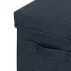 Leitz Stoff-Aufbewahrungsbox mit Deckel klein, 2er-Packung, Aufbewahrungsbox, Blau, Rechteckig, Stoff, Monochrom, Stoff