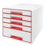 Leitz Schubladenschrank WOW Cube 5 Schubladen, 5 Schublade(n), Kunststoff, 270 mm, 287 mm, 363 mm, 3,59 kg