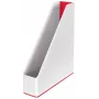 Leitz Zeitschriftensammler WOW Dual Colour, Rot, Weiß, Kunststoff, A4, 73 mm, 318 mm, 272 mm