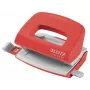 Leitz NeXXt Recycle Mini Locher, 10 Blatt, Rot, Kunststoff, 8 cm, 5,5 mm, A4, A5, A6, Folio, US-Quart, 8 x 8 x 8 cm