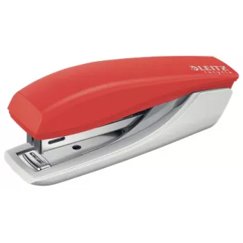 Leitz NeXXt Recycle Mini-Heftgerät, 10 Blatt, Rot, Standardschließung, Kunststoff, 80 g/m², 3,5 cm