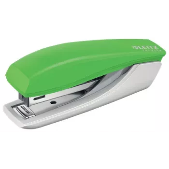 Leitz NeXXt Recycle Mini-Heftgerät, 10 Blatt, Grün, Standard-Clinch, Kunststoff, 80 g/m², 3,5 cm