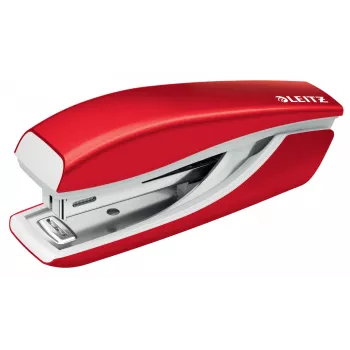 Leitz NeXXt WOW Metal Mini-Heftgerät, 10 Blatt, Rot, Metall, Kunststoff, 80 g/m², 3,5 cm, Top
