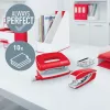 Leitz Heftgerät & Locher Set Mini WOW, 10 Blatt, Rot, P2, Metall, 80 g/m², 3,5 cm