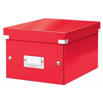 Leitz Click & Store WOW Kleine Aufbewahrungsbox, Aufbewahrungsbox, Rot, Rechteckig, Karton, Monochromatisch, Innenbereich