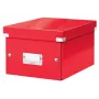 Leitz Click & Store WOW Kleine Aufbewahrungsbox, Aufbewahrungsbox, Rot, Rechteckig, Karton, Monochromatisch, Innenbereich