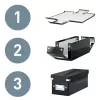 Leitz Click & Store WOW Kleine Aufbewahrungsbox, Aufbewahrungsbox, Rot, Rechteckig, Karton, Monochromatisch, Innenbereich