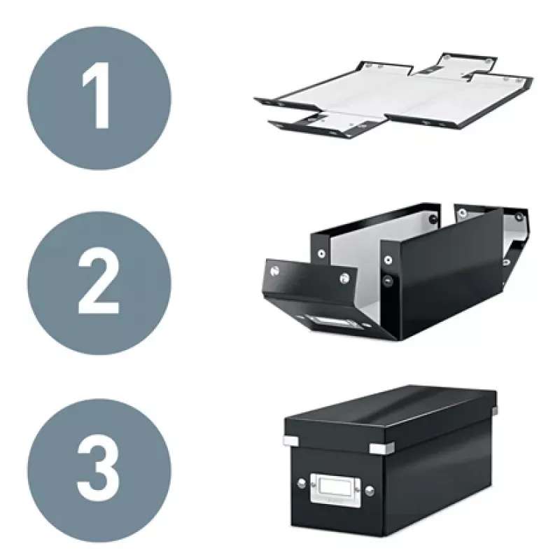Leitz Click & Store WOW Kleine Aufbewahrungsbox, Aufbewahrungsbox, Rot, Rechteckig, Karton, Monochromatisch, Innenbereich