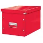 Leitz Box Click & Store WOW Cube Large Aufbewahrungsbox, Aufbewahrungsbox, Rot, Rechteckig, Karton, Monochromatisch, Innenbereich