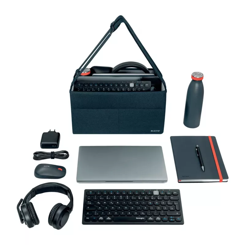 Leitz Fabric Compact Hot Desking Work Bag, Stoff, Monochromatisch, Unisex, 355 mm, 200 mm, 210 mm