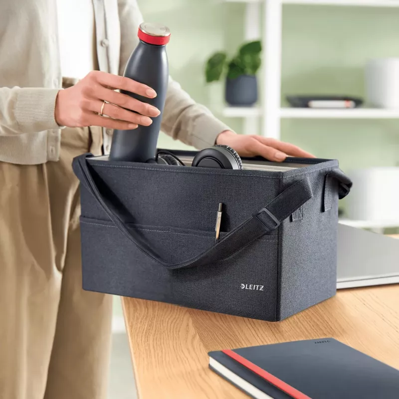 Leitz Fabric Compact Hot Desking Work Bag, Stoff, Monochromatisch, Unisex, 355 mm, 200 mm, 210 mm