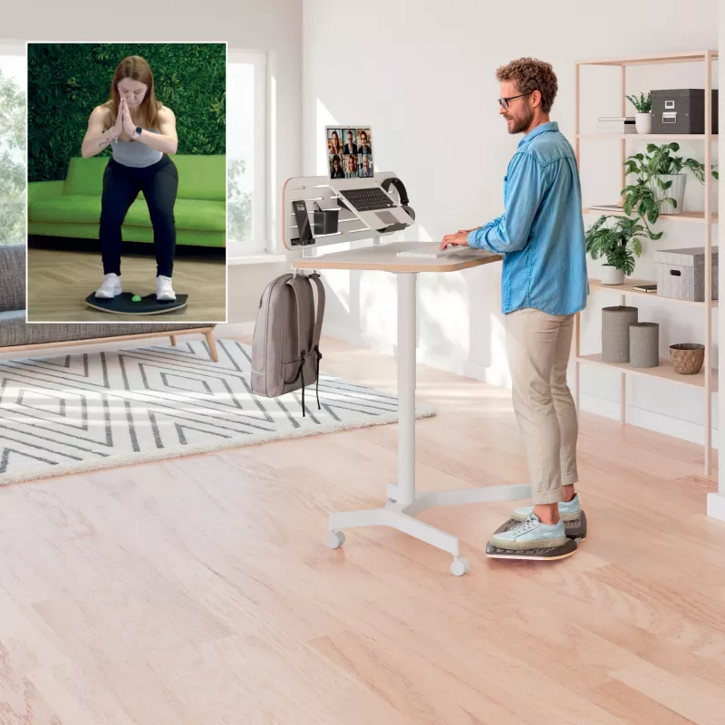 Leitz Ergo Active Balance Board, Balance-Board, Dunkelgrau, 200 kg, -14 - 14°, 540 mm, 310 mm