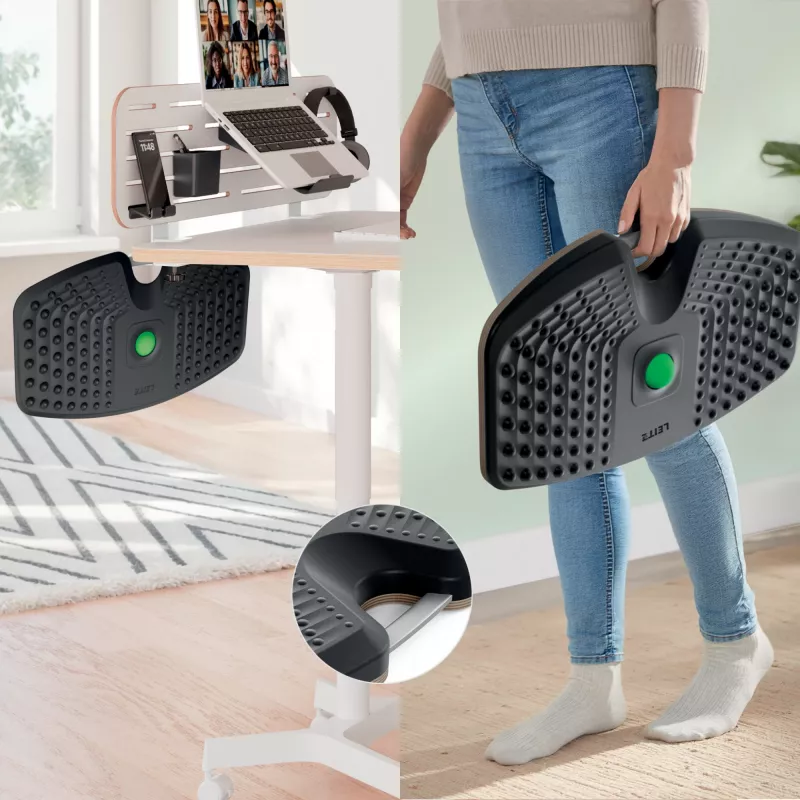 Leitz Ergo Active Balance Board, Balance-Board, Dunkelgrau, 200 kg, -14 - 14°, 540 mm, 310 mm