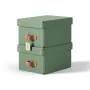 Leitz Puro Aufbewahrungsbox mit Deckel, klein, 7 l, 100 % Recyclingkarton, 2er-Pack