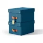 Leitz Puro Aufbewahrungsbox mit Deckel, klein, 7 L, 100 % Recyclingkarton, 2er-Pack