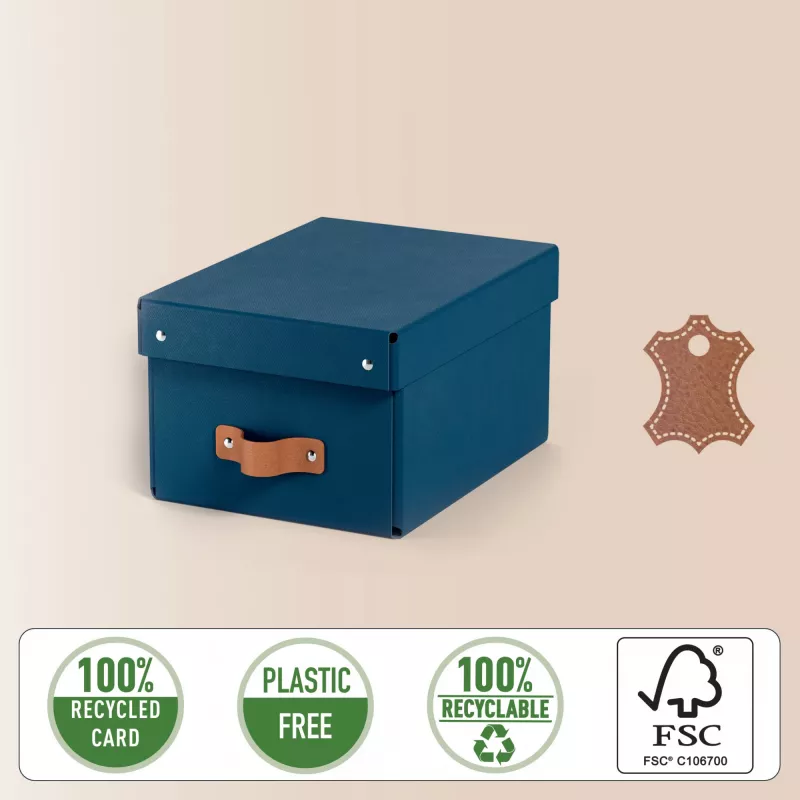 Leitz Puro Aufbewahrungsbox mit Deckel, klein, 7 L, 100 % Recyclingkarton, 2er-Pack