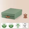 Leitz Puro Aufbewahrungsbox mit Deckel, mittelhoch, 8 L, 100 % recycelte Pappe, 2er-Pack