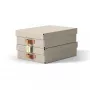 Leitz Puro Aufbewahrungsbox mit Deckel, mittel niedrig, 8L, 100% recycelte Pappe, 2er-Pack