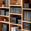 Leitz Puro Aufbewahrungsbox mit Deckel, mittelhoch, 8L, 100% recycelter Karton, 2er-Pack
