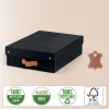 Leitz Puro Aufbewahrungsbox mit Deckel, mittelhoch, 8L, 100% recycelter Karton, 2er-Pack