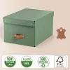 Leitz Puro Aufbewahrungsbox mit Deckel, mittel, 17 L, 100% Recyclingkarton, 2er-Pack
